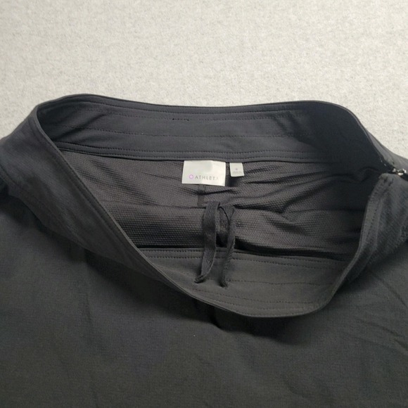 Athleta Skirt Womens 8 Black Golf Tennis Drawstring Ripstop Nylon Pickleball - Picture 5 of 9